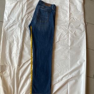 Lucky Brand jeans.  Relaxed and soft.  Size 14 ankle length. Nice dark denim.